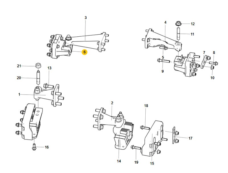 YG9525595040 前橡膠支承總成,Engine front support,濟南向前汽車配件有限公司