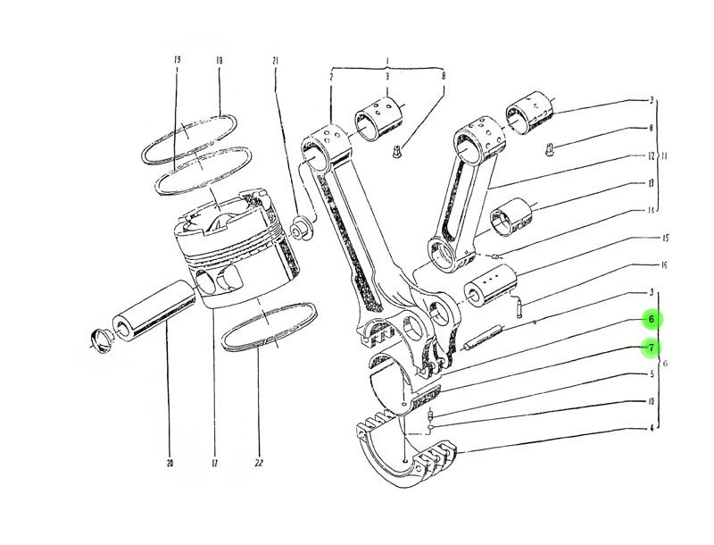 特種車動力發(fā)動機(jī)12V150L 運(yùn)動系統(tǒng) 連桿軸瓦/4.04.125   4.04126  連桿軸瓦 上下