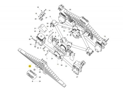 WG9725520289+001 后鋼板彈簧第一片,Rear leaf spring piece 1,濟(jì)南向前汽車配件有限公司