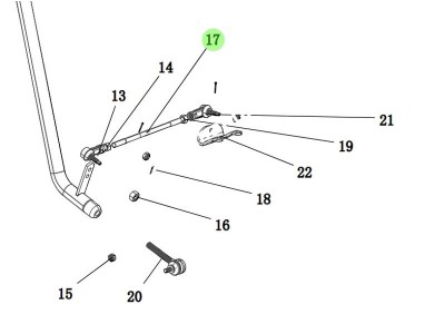 1-99-951-040 變速箱換擋螺桿,Screw rod,濟(jì)南向前汽車配件有限公司