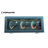 SHACMAN F3000 車(chē)身駕駛室電器系統(tǒng) DZ9100586015 燃油-氣壓Ⅰ-氣壓Ⅱ組合表