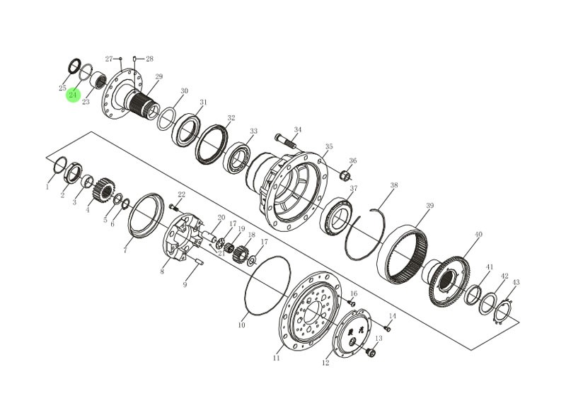 Q43870 孔用鋼絲擋圈,Retaining ring,濟(jì)南向前汽車配件有限公司