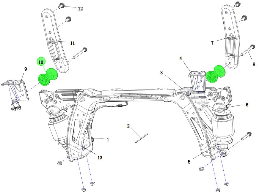 DZ16251443048  鎖止限位塊總成,Lock the limit block assembly,濟(jì)南向前汽車配件有限公司