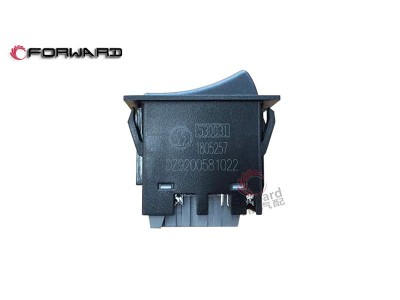 DZ9200581022  后工作燈翹板開關(guān),Rear work light rocker switch,濟(jì)南向前汽車配件有限公司