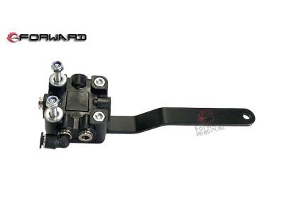 DZ15221440236 新高度閥-左后-雙口,New height valve/left rear/double port,濟(jì)南向前汽車配件有限公司