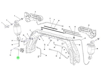 DZ15221440238 新高度閥/左后/雙接頭,New height valve - left rear - double joint,濟(jì)南向前汽車配件有限公司