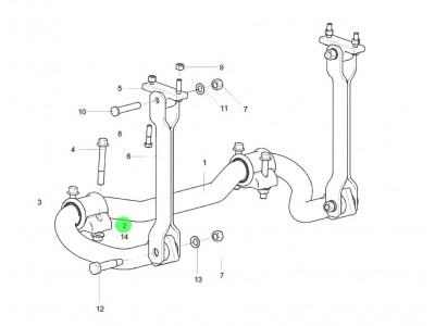 WG9925682122 后穩(wěn)定桿軸承蓋,Rear stabilizer bar bearing cover,濟(jì)南向前汽車配件有限公司