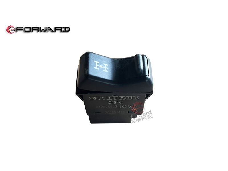812W25503-6021 軸間差速鎖開關(guān),Inter-shaft differential lock switch,濟(jì)南向前汽車配件有限公司