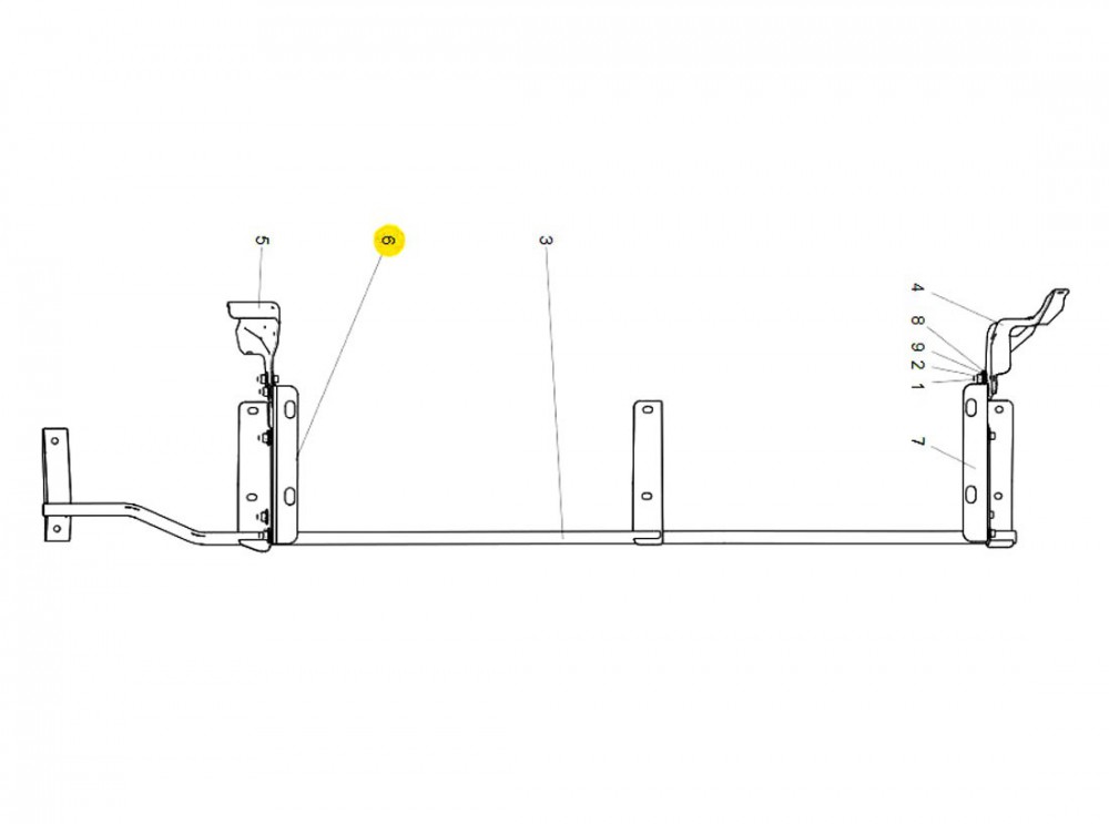 811W62910-0224 左支架,Left bracket,濟南向前汽車配件有限公司