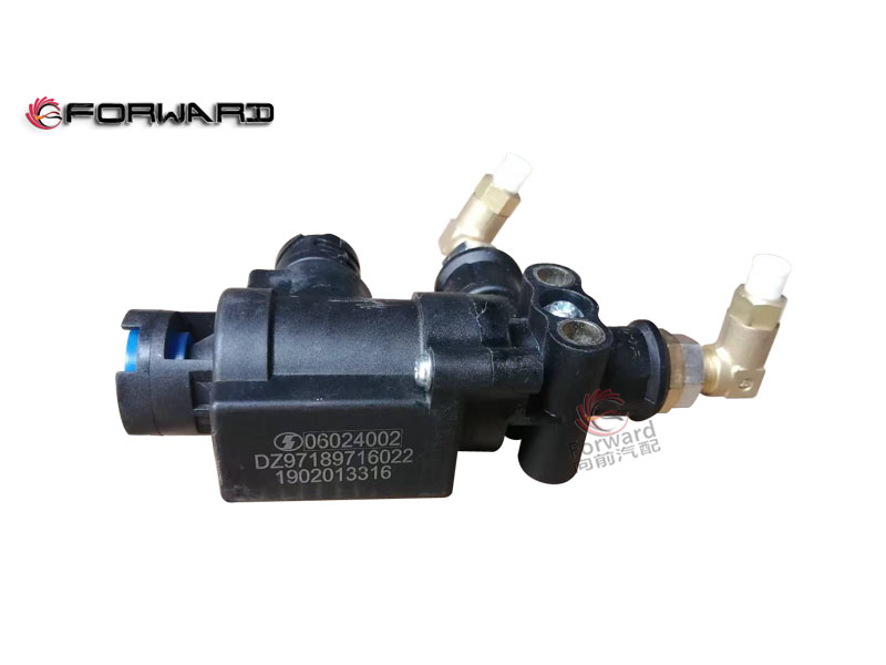 DZ97189716022 電磁閥（常通型）,Solenoid valve (normally open type),濟(jì)南向前汽車配件有限公司