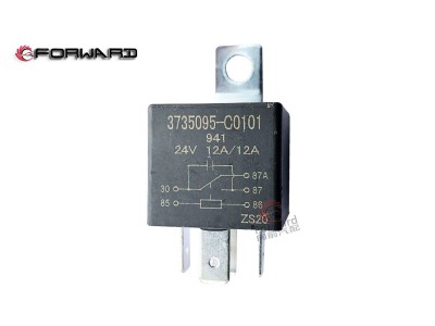 3735095-C0101 車門繼電器（帶支架,Door relay,濟南向前汽車配件有限公司