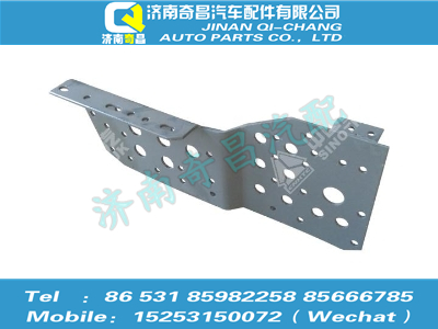 az9525930023,豪瀚配件 豪瀚保險(xiǎn)杠左支架總成,濟(jì)南奇昌汽車配件有限公司