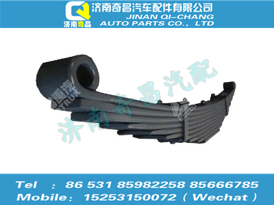 az9525520154,豪瀚配件 豪瀚前鋼板彈簧總成WG9525520154,濟南奇昌汽車配件有限公司