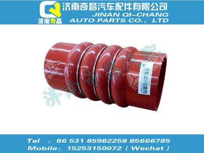 wg9325530902,豪沃配件 豪沃中冷器膠管(鋼管到混合器/230mm),濟(jì)南奇昌汽車配件有限公司