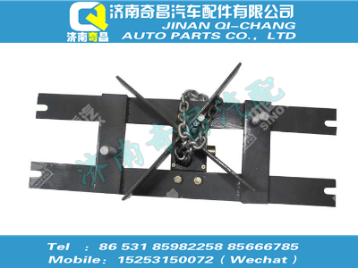 az9625860115,黃河配件 黃河備胎架底板及傳動裝置總成,濟南奇昌汽車配件有限公司
