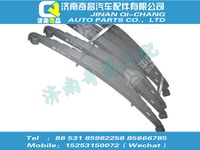 wg9725520076,汕德卡配件 汕德卡前左鋼板彈簧總成,濟南奇昌汽車配件有限公司