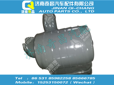 wg9125190222,汕德卡配件 汕德卡油浴式空濾器總成(6*4短駕駛室),濟(jì)南奇昌汽車配件有限公司