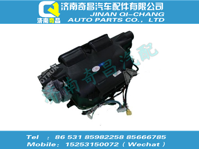 az1642848302,HOWO配件 HOWO帶電動風門的暖風機總成(中文，重汽插件，水閥外置)（內(nèi)飾件）,濟南奇昌汽車配件有限公司