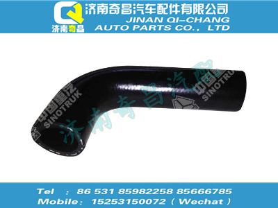 wg1642820140,HOWO配件 HOWO成型膠管（水閥進(jìn)水管）,濟(jì)南奇昌汽車(chē)配件有限公司