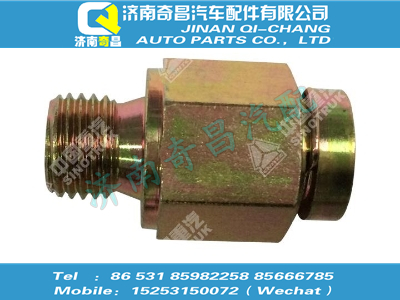 711w98130-6038,汕德卡配件 汕德卡螺紋管接頭總成,濟(jì)南奇昌汽車配件有限公司