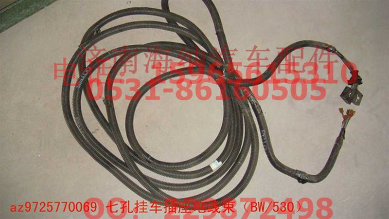 AZ9725770069,七孔掛車插座電線束（BW530）,濟(jì)南海納汽配有限公司