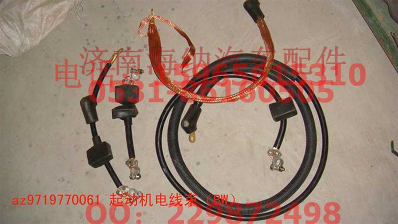 AZ9719770061,起動機(jī)電線束（BW）,濟(jì)南海納汽配有限公司