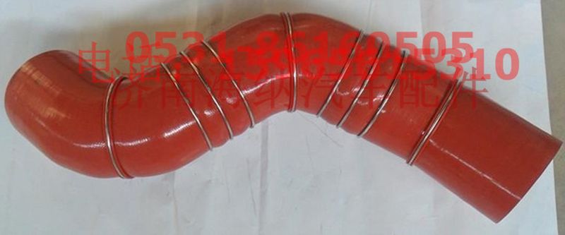 DZ93259535402,奧龍中冷器出氣成型膠管，產(chǎn)地陜西西安,濟(jì)南海納汽配有限公司