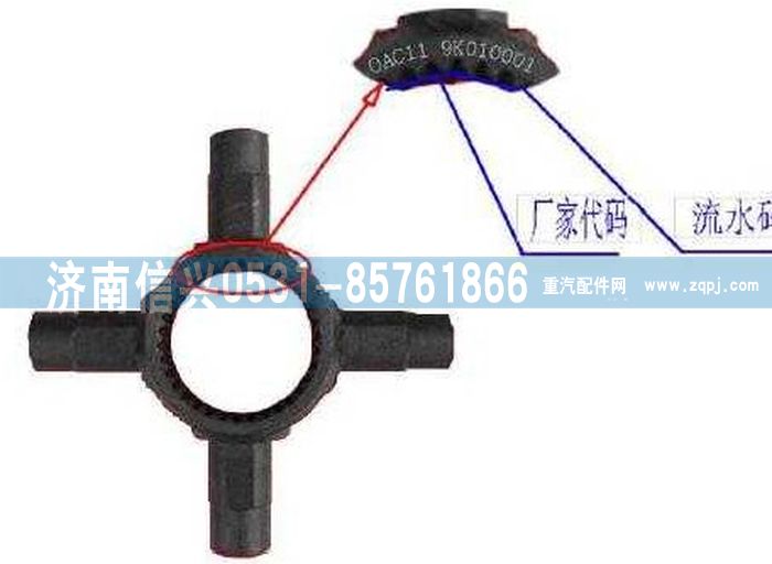 WG9981320439,軸間十字軸,濟南信興汽車配件貿(mào)易有限公司