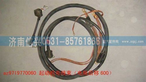 AZ9719770060,起動機電線束（電瓶后移600）,濟南信興汽車配件貿(mào)易有限公司