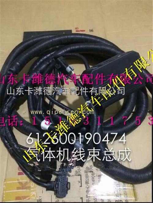 612600190474,濰柴WP10CNG天然氣動力發(fā)動機(jī)配件ECU線束,山東卡濰德汽車配件有限公司